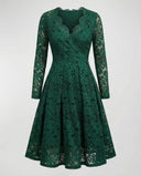 Luxe Lace Midi Dress for Women