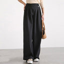 Chic High-Waisted Wide Leg Trousers with Pleats