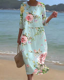 Floral Dress Designed for Concealed Comfort