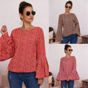 Floral Print Blouse with Statement Sleeves