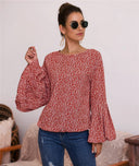 Floral Print Blouse with Statement Sleeves