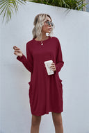 Chic Women's Dress with Functional Pockets