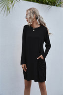 Chic Women's Dress with Functional Pockets