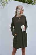 Chic Women's Dress with Functional Pockets