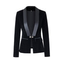 Chic Ladies Blazer Jacket with Shiny Details