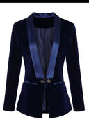 Chic Ladies Blazer Jacket with Shiny Details