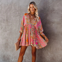 Chic Bohemian Floral Mini Dress for Women