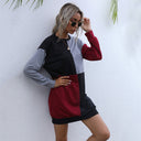 Trendy Color Block Women's Dress for Effortless Style