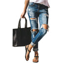 Trendy Distressed Women's Denim Jeans