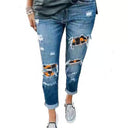 Trendy Women's Boyfriend Jeans with Unique Designs