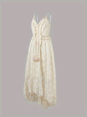 Boho Maxi Summer Dress | Spaghetti Straps & V-Neck Design