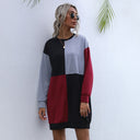 Trendy Color Block Women's Dress for Effortless Style