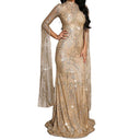 Enchanting Mermaid Evening Dress with Long Sleeves