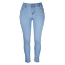 High-Waisted Skinny Jeans with Shaping Seams for Women