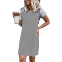 Women's Animal Print Casual Dress - Trendy Style