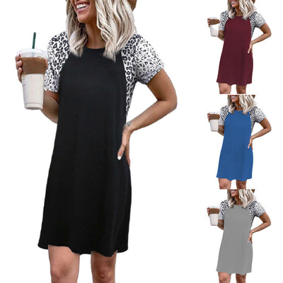 Women's Animal Print Casual Dress - Trendy Style