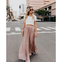 Chic Long Pleated Skirt for Any Occasion