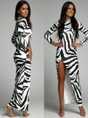 Chic Long Sleeve Slim Fit Dress in Trendy Hue