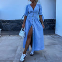 Chic Contemporary Denim Dress