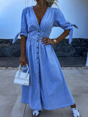 Chic Contemporary Denim Dress