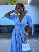 Chic Contemporary Denim Dress
