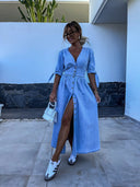 Chic Contemporary Denim Dress