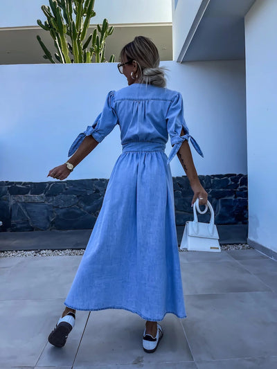 Chic Contemporary Denim Dress