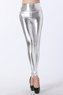 Shiny High-Waist Shimmer Leggings for Women