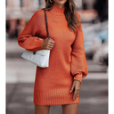 Long Sleeve Striped Mini Dress for Women