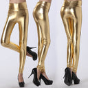 Shiny High-Waist Shimmer Leggings for Women