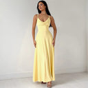Chic Maxi Dress with Sleek Straps