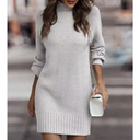 Long Sleeve Striped Mini Dress for Women