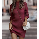 Long Sleeve Striped Mini Dress for Women