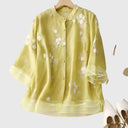 Embroidered Floral Blouse for Special Occasions