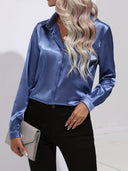 Chic Satin Blouse for Autumn Style