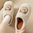 Cozy Plush Animal House Slippers