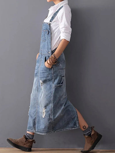 Chic Denim Overall Dress for Effortless Style