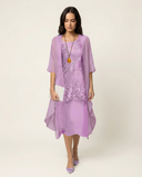 Chic Two-Piece Chiffon Ensemble