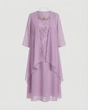 Chic Two-Piece Chiffon Ensemble