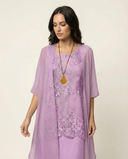 Chic Two-Piece Chiffon Ensemble