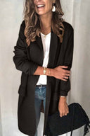 Chic Solid Color Long Sleeve Blazer