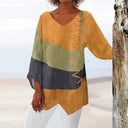 Chic Long-Sleeve Blouse with Relaxed Fit