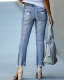 Chic Women's Distressed Denim Jeans