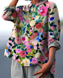 Charming Retro Floral Top