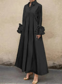 Chic Women's Long Shirt Dress
