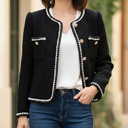 Allison - Classic Tweed Blazer for Chic Occasions