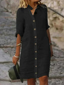 Chic All-Occasion Dress with Unique Fabric