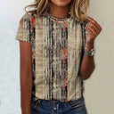Vintage Print Graphic Tee for Everyday Wear