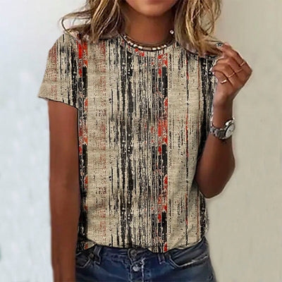 Vintage Print Graphic Tee for Everyday Wear