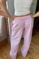 Striped Elastic Waist Pants for Effortless Style